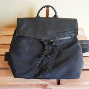 Botkier New York Bag Purse Black Nylon Backpack Top Handle